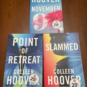 Colleen Hoover Book Set - November 9, Point of Retreat, Slammed